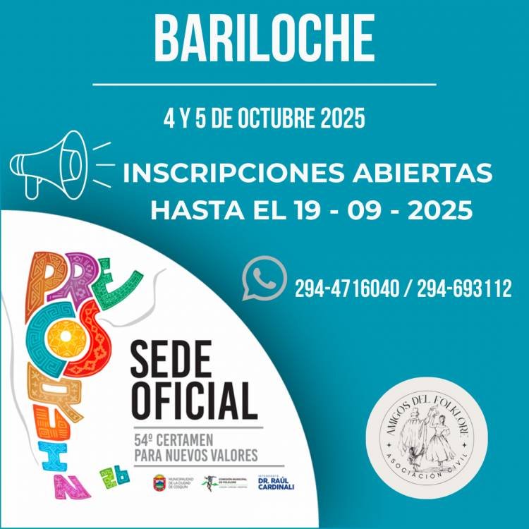 Un jurado de prestigio nacional e internacional para el Pre Cosquín Bariloche
